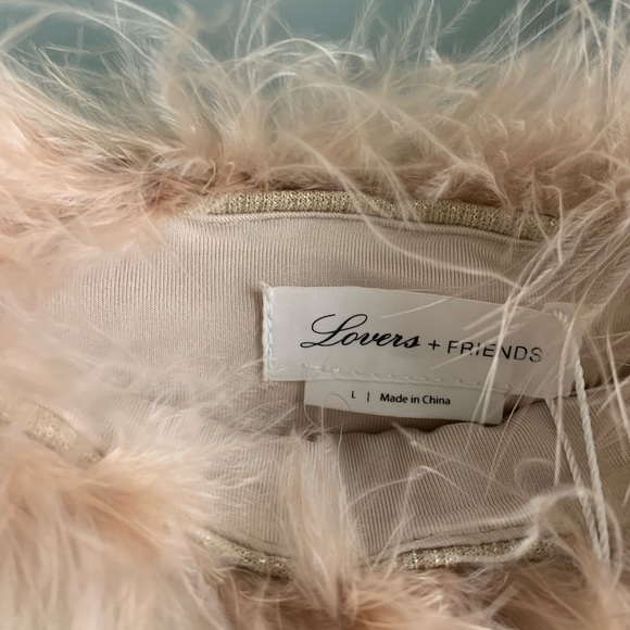 LOVERS AND FRIENDS, Nude Shimmer Courtney dress NWT - Picture 9 of 12